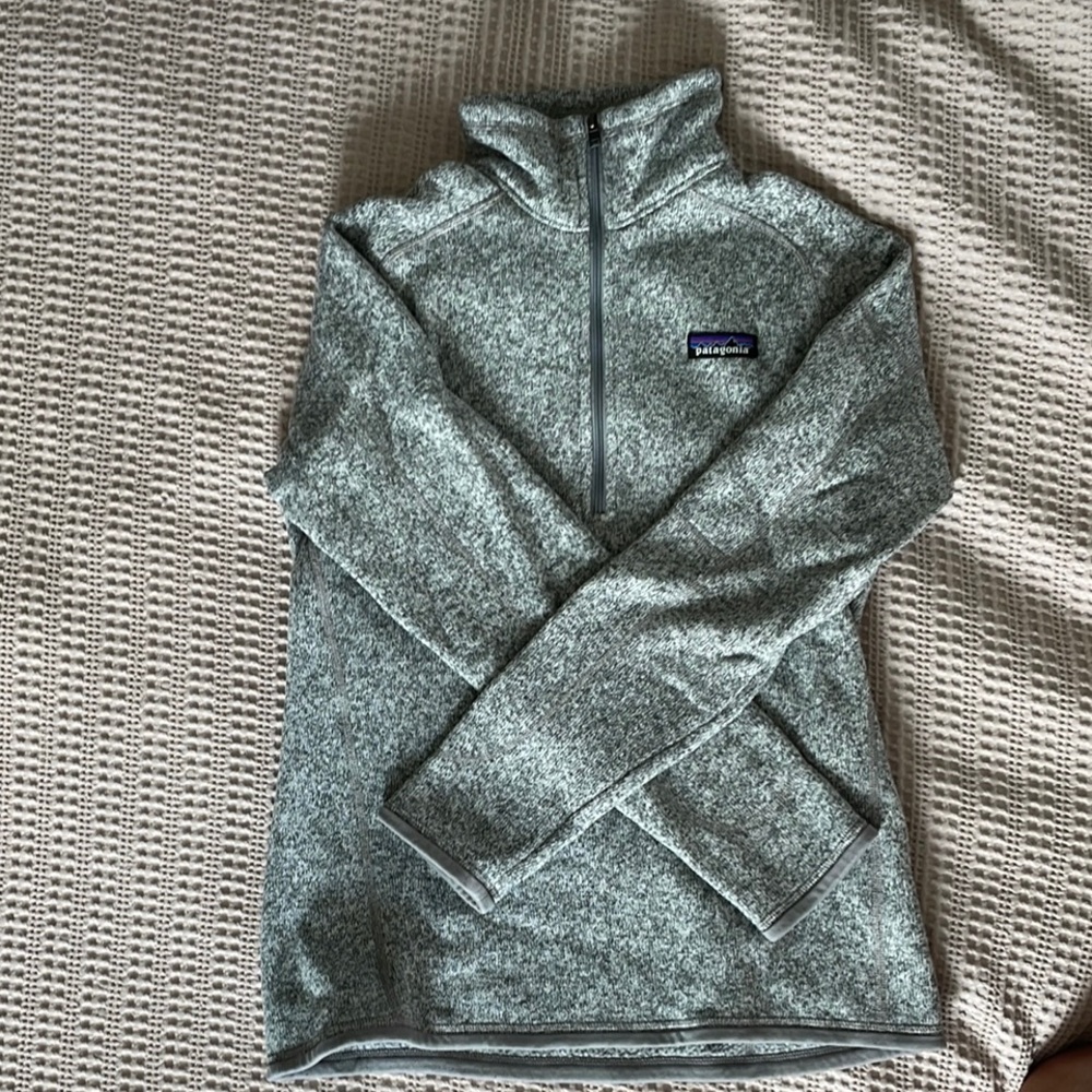 Patagonia Better Sweater Gray Quarter-Zip Pullover